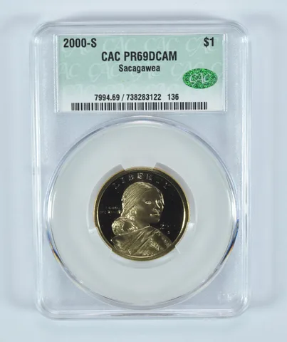 2000-S Sacagawea $1 PR69 DCAM CAC CACg