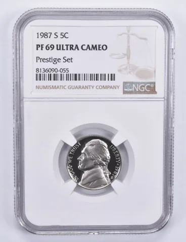1987-S Jefferson Nickel Prestige Set PF69 UCAM NGC
