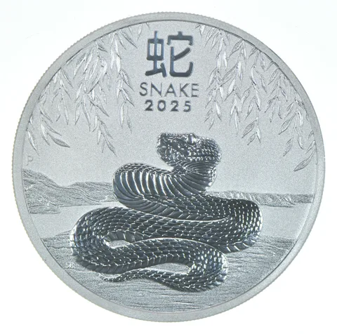 2025 Australia Silver Dollar Year Of The Snake 1 Oz Silver