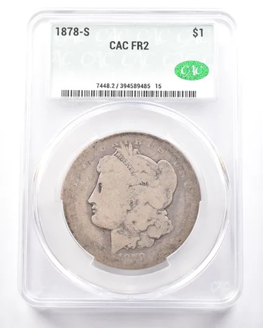 1878-S Morgan Silver Dollar FR2 CAC Lowball *7269