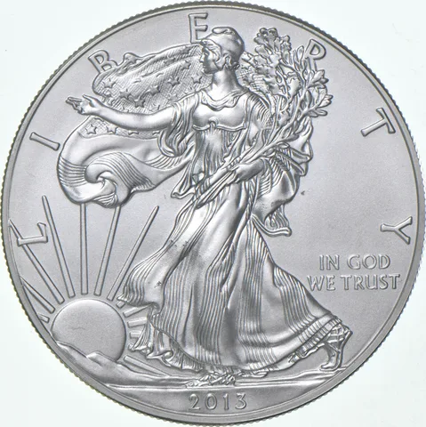2013-W Burnished Silver Eagle