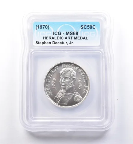 (1970) So Called Half Dollar Stephen Decatur Jr MS68 ICG *8477