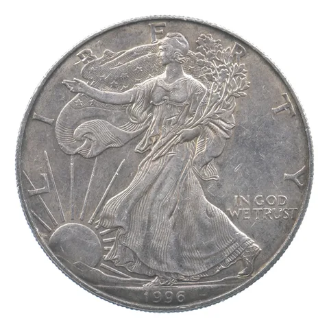 Rarest 1996 American Silver Eagle - Key Date - Rare LOW MINTAGE *710