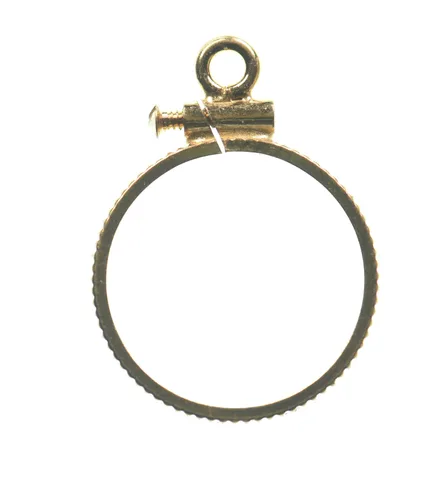 12K 15mm GF $1 Gold Dollar Piece Type 2 Coin Bezel Pendant Frame Edge *1390