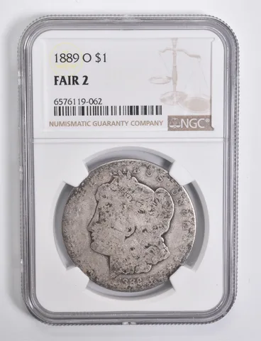 FAIR 2 1889-O Morgan Silver Dollar NGC Lowball Low Ball a4544