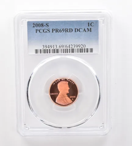 2008-S Lincoln Memorial Cent PR69 RD DCAM PCGS Beautiful Tone *2106