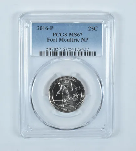 2016-P Washington Quarter ATB Fort Moultrie MS67 PCGS