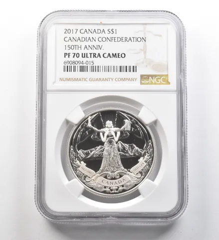 2017 Canada Silver Dollar Canadian Confederation 150th PF70 UCAM NGC *8251