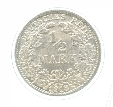 1918 F Germany Half Mark Gem Unc a0164