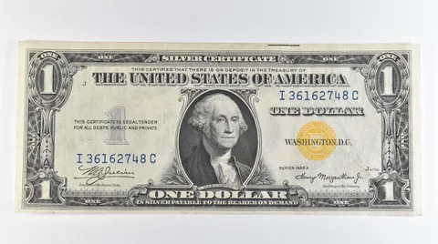 1935 A $1 Silver Certificate Yellow Seal North Africa *6722
