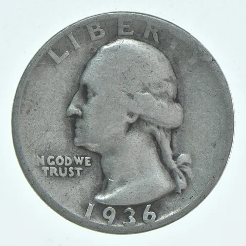 1936-D Washington Quarter Average Circ
