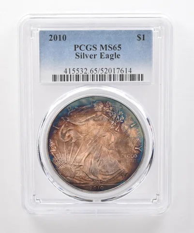 2010 American Silver Eagle MS65 PCGS Beautiful Tone *1977