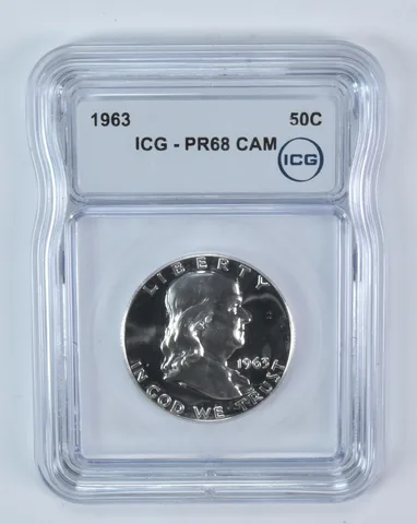 1963 Franklin Half Dollar PR68 CAM ICG