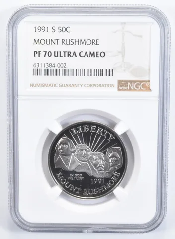 1991-S Mount Rushmore Commemorative Half Dollar PF70 NGC