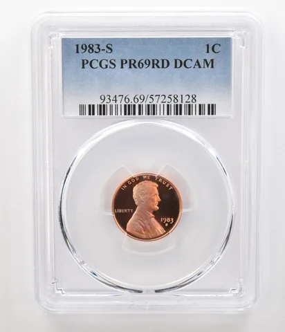 1983-S Lincoln Memorial Cent PR69 RD DCAM PCGS Beautiful Tone *3648