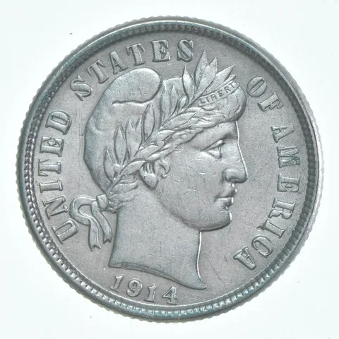 1914-D Barber Dime a6159