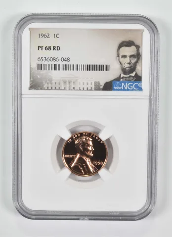 1962 Lincoln Cent PF68 RD NGC Special Lbl