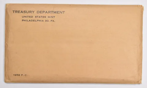 OGP 1956 US Mint Proof Set Envelope - Empty - NO COINS