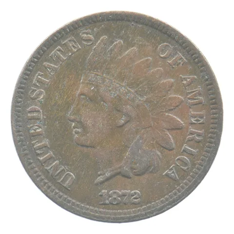 1872 Indian Head Cent *4493