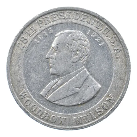 President Woodrow Wilson Cracker Jack Mystery Club Medal Token *5014