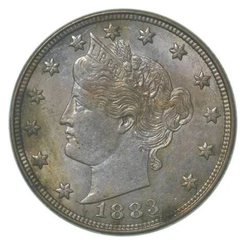 1883 Liberty V Nickel No Cents a8455