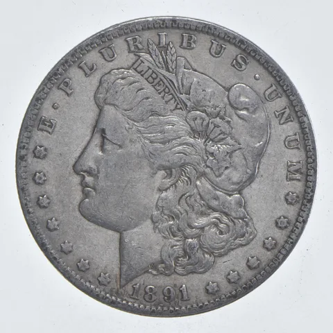 Early - 1891-O Morgan Silver Dollar - 90% US Coin *896