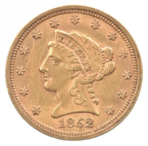1852 $2.50 Liberty Head Gold Quarter Eagle *9103