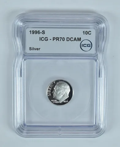 1996-S Roosevelt Dime Silver PR70 DCAM ICG