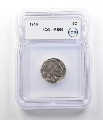 1916 Indian Head Buffalo Nickel MS66 ICG *2610