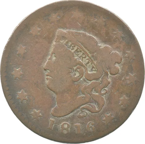 1816 Matron Head Large Cent *8171