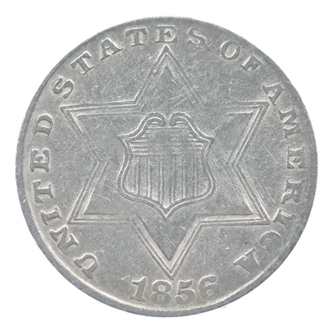 1856 Silver Three Cent Trime *5099