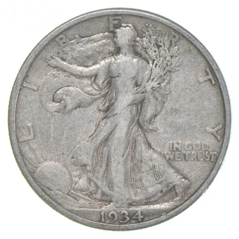 1934-S XF Walking Liberty Half Dollar 90% Silver