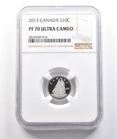 2013 Canada 10 Cents Silver PF70 UCAM NGC *3796