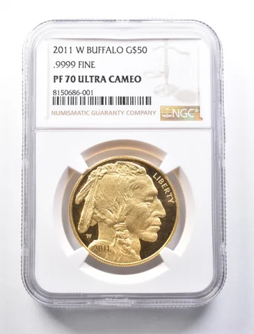 2011-W $50 American Gold Buffalo 1 Oz Gold PF70 UCAM NGC