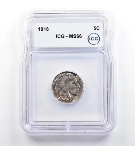 1918 Indian Head Buffalo Nickel MS66 ICG *9952