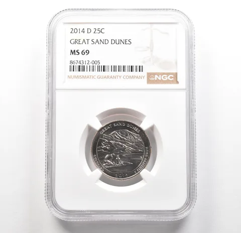 2014-D Washington Quarter ATB Great Sand Dunes MS69 NGC TOP POP a6267