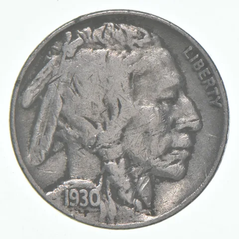 1930-S Indian Head Buffalo Nickel Average Circ