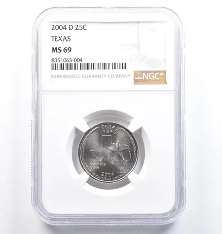 2004-D Washington State Quarter Texas MS69 NGC *0845