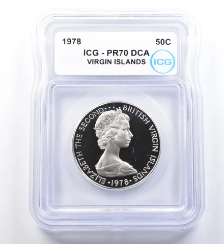 1978 Virgin Islands 50 Cents PR70 DCAM ICG *1103