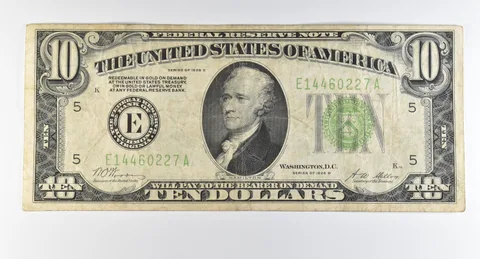 1928 B $10 Richmond VA FRN Light Green Seal Gold Certificate *0337