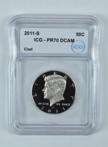 2011-S Kennedy Half Dollar CLAD PR70 DCAM ICG