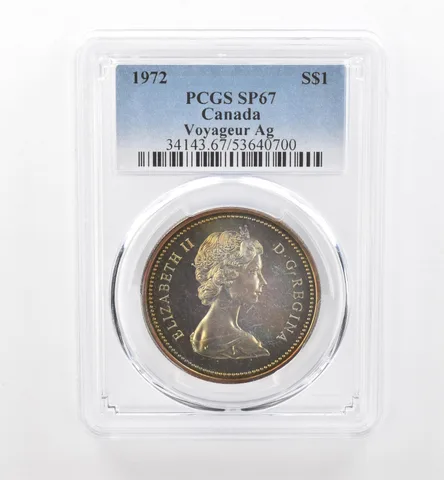 1972 Canada 1 Dollar Silver Voyageur SP67 PCGS Beautiful Tone *1920