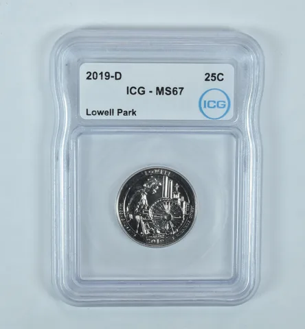 2019-D Washington Quarter ATB Lowell Park MS67 ICG