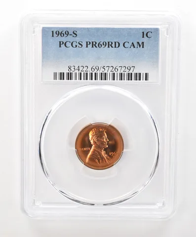 1969-S Lincoln Memorial Cent PR69 RD CAM PCGS Beautiful Tone a6670