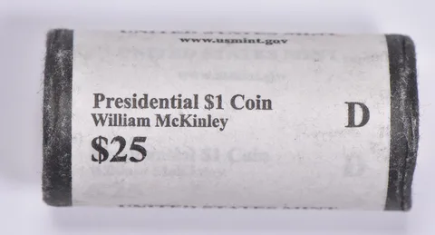 2013-D William McKinley Presidential $1 Coin Roll $25 Unc US Mint BU