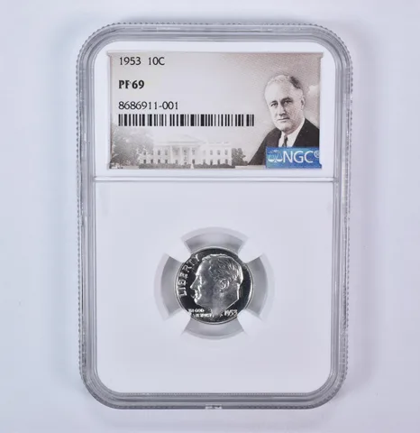 1953 Roosevelt Dime PF69 NGC Special Label