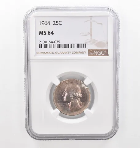 1964 Washington Quarter MS64 NGC Beautiful Tone *2257