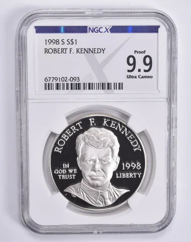 1998-S Robert F Kennedy Commemorative Dollar Proof 9.9 UCAM NGC X NGCX