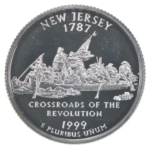 1999-S Washington State Quarter 90% Silver Proof New Jersey