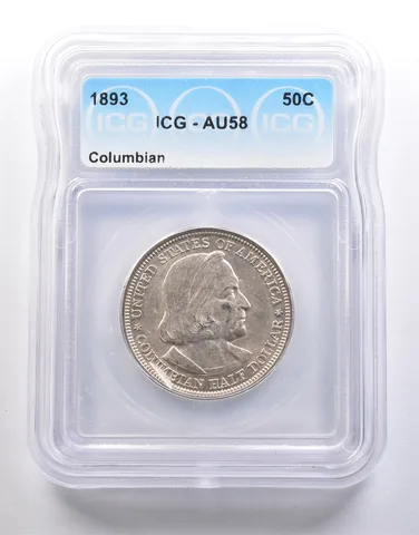 1893 Columbian Exposition Half Dollar AU58 ICG a6614